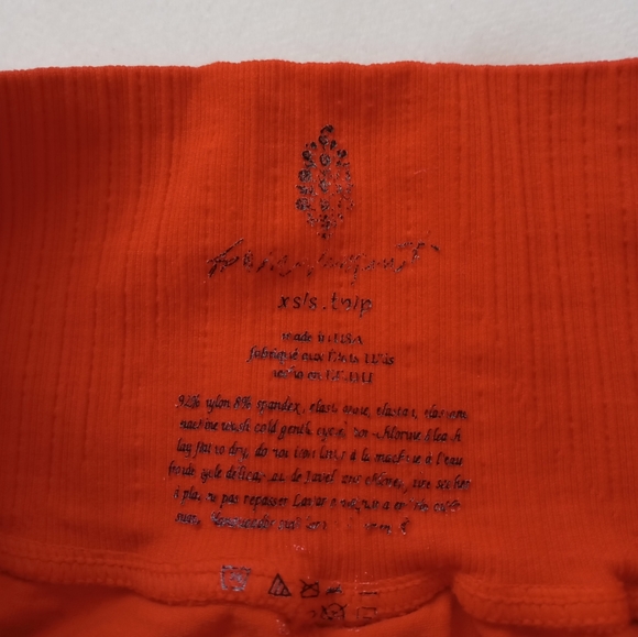 NWOT Free People Movement▪️Good Karma Flare Leggings in Flame - Picture 5 of 6
